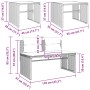 Gartensofagarnitur 4-teilig mit braunen Polstern aus synthetischem Rattan. von , Gartensets - Ref: Foro24-4003879, Preis: 282...