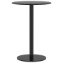 Round garden table, black steel, Ø50x72 cm by , Garden tables - Ref: Foro24-4009308, Price: 88,48 €, Discount: %