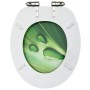 Toilet seat cover soft closing 2 pcs MDF green water drop design by vidaXL, Toilet and bidet seats - Ref: Foro24-3056413, Pri...