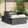 Garten-Essgruppe, 3-teilig, mit schwarzen Kunststoff-Rattan-Kissen. von , Gartensets - Ref: Foro24-4003902, Preis: 233,99 €, ...