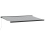 Toldo retráctil aluminio y tela gris antracita y blanco 5x3 m de , Toldos - Ref: Foro24-3216132, Precio: 626,99 €, Descuento: %