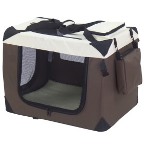 @Pet Brown nylon dog carrier 50x34x36 cm by @Pet, Pet carriers and boxes - Ref: Foro24-432058, Price: 43,99 €, Discount: %