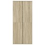 Mueble zapatero madera contrachapada color roble 80x39x178 cm de , Zapateros y organizadores de calzado - Ref: Foro24-3276674...