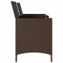 2-seater garden sofa with table and brown PE rattan cushions by , Outdoor sofas - Ref: Foro24-4003885, Price: 139,86 €, Disco...