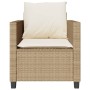 Garden set 3 pieces synthetic rattan chairs and table with beige cushion by , Garden sets - Ref: Foro24-4003900, Price: 233,8...