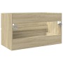 Engineered wood Sonoma oak vanity cabinet 80x38.5x45 cm by , Bathroom furniture - Ref: Foro24-849637, Price: 62,65 €, Discoun...