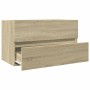 Engineered wood Sonoma oak vanity cabinet 80x38.5x45 cm by , Bathroom furniture - Ref: Foro24-849637, Price: 62,65 €, Discoun...