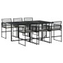 7-piece garden dining set with black synthetic rattan cushions by , Garden sets - Ref: Foro24-3295024, Price: 643,99 €, Disco...