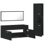 3-piece black plywood bathroom furniture set by , Bathroom furniture - Ref: Foro24-3308527, Price: 127,99 €, Discount: %