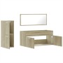 3-piece bathroom furniture set made of Sonoma oak plywood. by , Bathroom furniture - Ref: Foro24-3308533, Price: 101,20 €, Di...