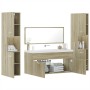 Juego de muebles de baño 4 pzas contrachapada roble Sonoma de , Muebles de baño - Ref: Foro24-3308538, Precio: 239,22 €, Desc...