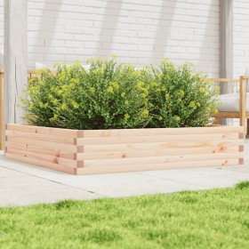 Solid pine wood planter 110x110x23 cm by , Pots and planters - Ref: Foro24-847213, Price: 102,27 €, Discount: %