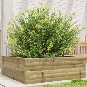 Impregnated pine wood planter 70x70x23 cm by , Pots and planters - Ref: Foro24-847197, Price: 61,99 €, Discount: %