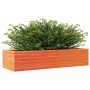 Solid pine wood planter in brown wax 110x40x23 cm by , Pots and planters - Ref: Foro24-847230, Price: 72,04 €, Discount: %