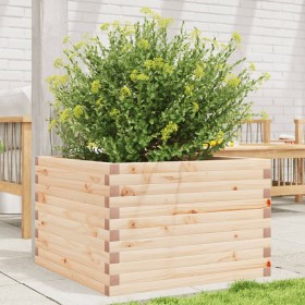 Jardinera de madera maciza de pino 70x70x45,5 cm de , Maceteros y jardineras - Ref: Foro24-847253, Precio: 103,99 €, Descuent...