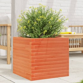 Jardinera madera maciza de pino marrón cera 50x50x45,5 cm de , Maceteros y jardineras - Ref: Foro24-847245, Precio: 92,99 €, ...