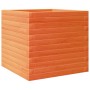 Jardinera madera maciza de pino marrón cera 50x50x45,5 cm de , Maceteros y jardineras - Ref: Foro24-847245, Precio: 92,41 €, ...