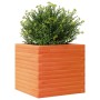 Jardinera madera maciza de pino marrón cera 50x50x45,5 cm de , Maceteros y jardineras - Ref: Foro24-847245, Precio: 92,41 €, ...