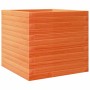 Jardinera madera maciza de pino marrón cera 50x50x45,5 cm de , Maceteros y jardineras - Ref: Foro24-847245, Precio: 92,41 €, ...