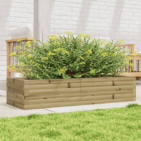 Pine wood planter impregnated 110x40x23 cm by , Pots and planters - Ref: Foro24-847232, Price: 79,99 €, Discount: %