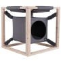 Quapas! Catcube graues Katzenbett mit Hängematte M 54x54x54 cm von Quapas!, Katzenbetten - Ref: Foro24-432081, Preis: 73,02 €...