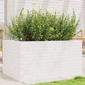 Jardinera de madera maciza de pino blanco 90x60x45,5 cm de , Maceteros y jardineras - Ref: Foro24-847279, Precio: 134,99 €, D...