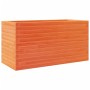 Solid pine wood planter in brown wax 90x40x45.5 cm by , Pots and planters - Ref: Foro24-847270, Price: 116,73 €, Discount: %