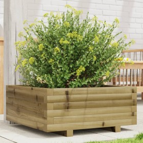 Jardinera de madera de pino impregnada 60x60x26,5 cm de , Maceteros y jardineras - Ref: Foro24-847302, Precio: 65,99 €, Descu...