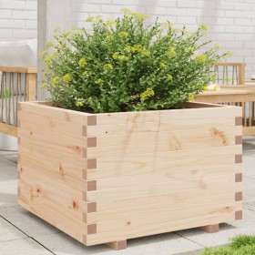 Jardinera de madera maciza de pino 70x70x49,5 cm de , Maceteros y jardineras - Ref: Foro24-847363, Precio: 120,99 €, Descuent...