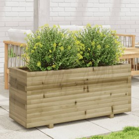 Pine wood planter impregnated 110x40x49.5 cm by , Pots and planters - Ref: Foro24-847382, Price: 134,64 €, Discount: %