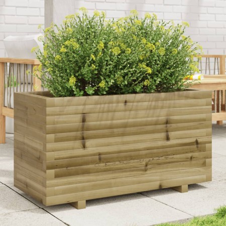 Pine wood planter impregnated 90x40x49.5 cm by , Pots and planters - Ref: Foro24-847377, Price: 118,99 €, Discount: %