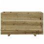 Jardinera madera de pino impregnada 90x40x49,5 cm de , Maceteros y jardineras - Ref: Foro24-847377, Precio: 118,99 €, Descuen...