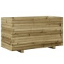 Jardinera madera de pino impregnada 90x40x49,5 cm de , Maceteros y jardineras - Ref: Foro24-847377, Precio: 118,99 €, Descuen...