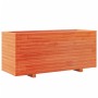 Jardinera madera maciza de pino marrón cera 110x40x49,5 cm de , Maceteros y jardineras - Ref: Foro24-847380, Precio: 149,48 €...