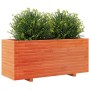 Jardinera madera maciza de pino marrón cera 110x40x49,5 cm de , Maceteros y jardineras - Ref: Foro24-847380, Precio: 149,48 €...