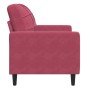 Sillón de terciopelo rojo tinto 60 cm de , Sofás - Ref: Foro24-4007608, Precio: 152,08 €, Descuento: %