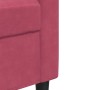 Sillón de terciopelo rojo tinto 60 cm de , Sofás - Ref: Foro24-4007608, Precio: 152,08 €, Descuento: %