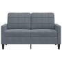 Zweiplätziges Samtsofa in dunkelgrau, 120 cm. von , Sofas - Ref: Foro24-4007615, Preis: 246,51 €, Rabatt: %