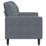 Zweiplätziges Samtsofa in dunkelgrau, 120 cm. von , Sofas - Ref: Foro24-4007615, Preis: 246,51 €, Rabatt: %