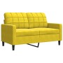 2-seater yellow velvet sofa, 120 cm by , Sofas - Ref: Foro24-4007620, Price: 211,25 €, Discount: %