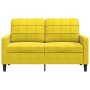 2-seater yellow velvet sofa, 120 cm by , Sofas - Ref: Foro24-4007620, Price: 211,25 €, Discount: %