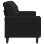 Zweiplätziges Sofa aus schwarzem Samt, 140 cm. von , Sofas - Ref: Foro24-4007629, Preis: 221,19 €, Rabatt: %