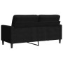 Zweiplätziges Sofa aus schwarzem Samt, 140 cm. von , Sofas - Ref: Foro24-4007629, Preis: 221,19 €, Rabatt: %