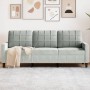 Light gray velvet 3-seater sofa, 180 cm by , Sofas - Ref: Foro24-4007634, Price: 255,82 €, Discount: %