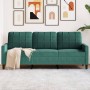 Dreisitzer-Sofa aus dunkelgrünem Samt, 180 cm von , Sofas - Ref: Foro24-4007636, Preis: 291,16 €, Rabatt: %