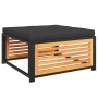 Garden stool with acacia wood cushion 68x68x30 cm by , Modular outdoor sofas - Ref: Foro24-367640, Price: 108,34 €, Discount: %