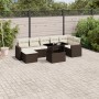 Set of 8-piece garden sofas and brown synthetic rattan cushions by , Garden sets - Ref: Foro24-3267433, Price: 577,10 €, Disc...