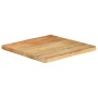 Solid mango wood natural edge table top 80x80x2.5 cm by , Table tops - Ref: Foro24-370722, Price: 79,48 €, Discount: %