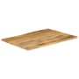 Tablero de mesa borde natural madera maciza mango 100x80x3,8 cm de , Tableros para mesas - Ref: Foro24-370748, Precio: 122,74...