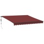 Automatic retractable awning with burgundy LEDs 400x350 cm by , Awnings - Ref: Foro24-3215001, Price: 675,12 €, Discount: %